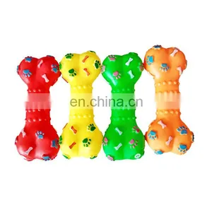 Wholesale Pet Toys Suppliers Squeaky Vinyl Dog Bone Toy thumbnail-3