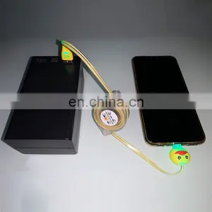 2020 New Trending LED Flowing Light Magnetic Charging Cable Cellphone Fast Charging Cord Micro USB Cable Charger Data Cable Line thumbnail-4