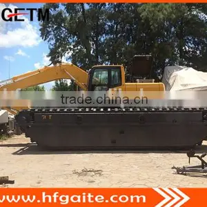 Floating Excavator Pontoons for 24T Excavator Assemble, Q345B Steel, Doosan Motor thumbnail-5