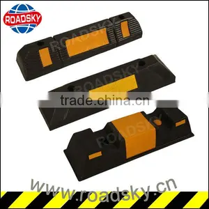 Durable Car Parking Rubber Wheel Stoppers For Sale thumbnail-1