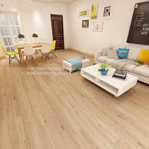 GKBM Greenpy SY-W1005 New Eco-Friendly Waterproof Flax Oak 4mm Click Stone Plastic Composite SPC Flooring thumbnail-5