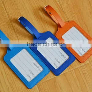 Wholesale Genuine Leather Luggage Tags Baggage Tags Colorful Luggage Parts thumbnail-4