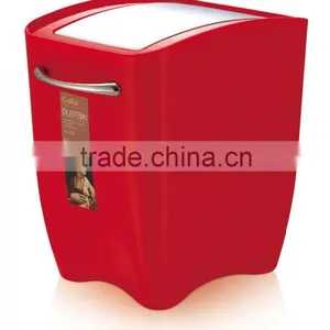 High Quality Square Wholesale Novelty Home Plastic Trash Can thumbnail-1