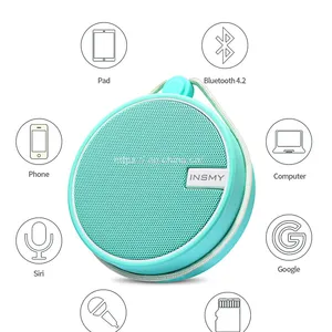 C12 IPX7 Waterproof Shower Bluetooth Speaker, Portable Wireless Outdoor Speaker With HD Sound, Support TF Card, Suction Cup for Home, Pool, Beach, Boating, Hiking 12H Playtime thumbnail-4