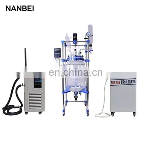 Chemical Mixing Stirring Double Layer Glass Biodiesel Reactor thumbnail-2