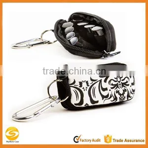 The Best Quality Soft Canvas Essential Oil Key Chain Case, Professional Essential Oil Key Chain Travel Case Hold 8 Vals thumbnail-1
