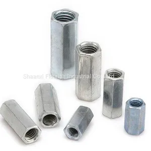 SS/CS Hex Lock Nut , Hex Coupling Nuts DIN ANSI / ASME Standard thumbnail-1