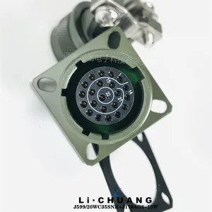 J599 Series Circular Connector Plug Socket J599-26WC35PNH J1784-38-13W J599-20WC35SNH thumbnail-3