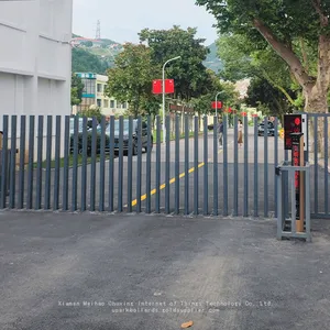 High Quality Remote Control Customized Color Height Flexible Fence Electric Parking Barrier Rising Driveway Gate thumbnail-1