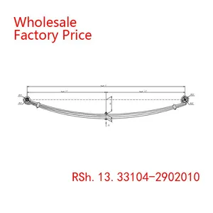 RSh.13.33104-2902010 GAZ Black Rear Leaf Spring Wholesale For GAZ thumbnail-2