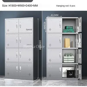 Stainless Steel Locker Cabinet- STL107 |Durable Storage With Lockable Doors-Easy Cleaning for Hospitals, Labs and Clean Rooms- OEM/ODM Supported thumbnail-2