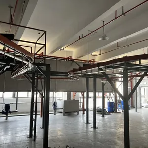 High Speed Automotive Parts Powder Coating Line 8m/min Conveyor 200°C Max Temperature thumbnail-1