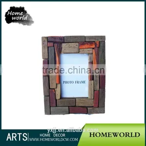 Retro Colorful Wood Twig Handmade Alterable Girl Pictures Photo Frame thumbnail-1