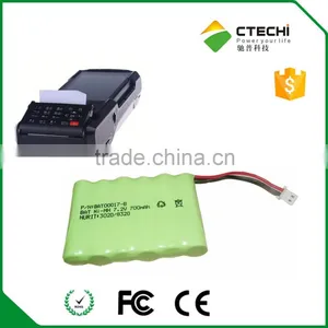 NIMH Battery Machine Backup Battery Nimh 7.2v 700mah for Pos Machine 3020/8320 thumbnail-1