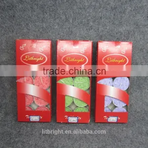 Colorful Tealight Candles in Box thumbnail-1