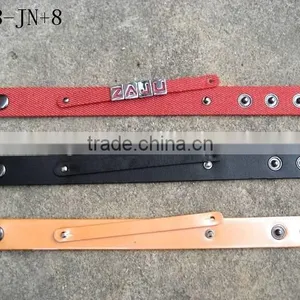 Custom DIY Beautiful PU Leather Wrist Band for Promotion thumbnail-1