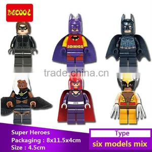 Decool Bricks 0184-0189 SuperHero X-men/Ororo Munroe/Magneto/Catwoman/Batman Minifigure Building Bricks Blocks Toys thumbnail-1