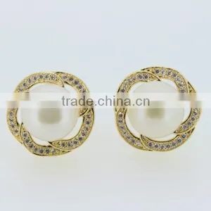 2015 Newest Pearl 925 Silver Earring thumbnail-1