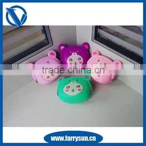 Promotion Lovely Silicone Rubber Squeeze Jelly Pocket Coin Purse thumbnail-1