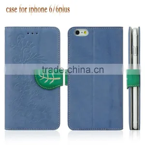 Minandio High Quality Leather Case Best Design Leather Phone Case With Leather Flip Cover Case For IPhone 6 thumbnail-1