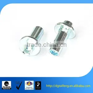 Blue Zinc Coated Carbon Steel Flat Head Tubular Rivet thumbnail-3