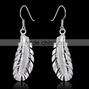 Factory Direct Sale Feather Earrings Jewelry Gold thumbnail-6