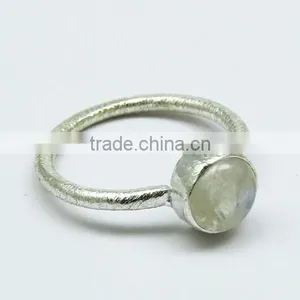 Rainbow Mist' Moonstone 925 Sterling Silver Ring thumbnail-1