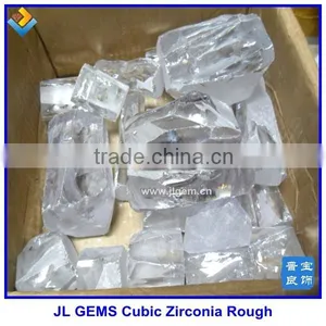 Synthetic White Rough CZ / Cubic Zirconium Of Make In China thumbnail-1