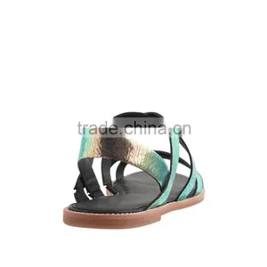 New Product Women Flat Sandal Shoe High Quality Sexy Colorful Women Casual Sandal Charming Lady Sandal thumbnail-3