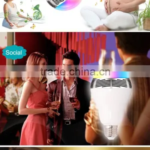 Android Iphone Compatible Smart Bulb Bluetooth Audio Speakers 3W E27 LED RGB Music Bulb Colorful Bluetooth Smart Led Light Bulb Quality Choice thumbnail-6