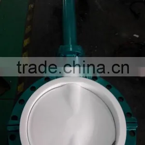 PTFE Lined Butterfly Valve Extended Stem Flange Type thumbnail-1