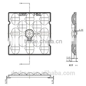 High Power Samsung LM301A Streetlight Lens 12 in One DK5050-150X75-TPII-S thumbnail-2