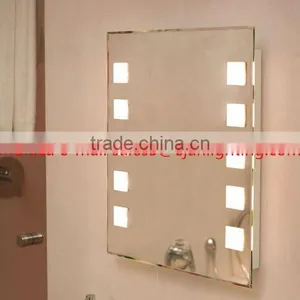Modern Design 5mm Silver Glass Hotel Bathroom Mirror With Light Quality Choice thumbnail-4