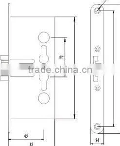 New Safety Locking System Fire Rated Door Lock thumbnail-2