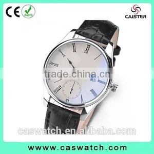Fancy Minimalist Design High Quality Leather Watch, Delicate Waterproof Men's Watch, Leather and Metal Strap Interchangeable thumbnail-1