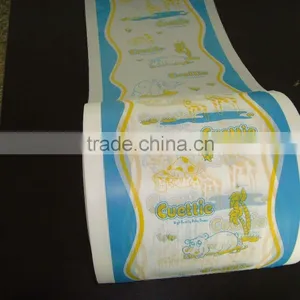 2 Color Print Breathable PE Film for Baby Diapers Material thumbnail-3