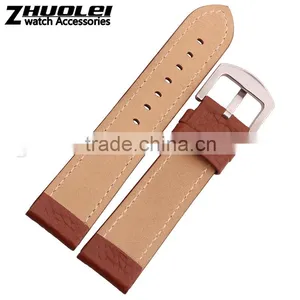 2015 Hot Fashion Grain Cowhide Leather Strap Watch 23mm Watch Strap Leather thumbnail-4