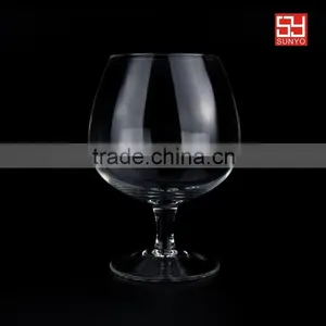 15 oz Brandy Glass Embassy Snifter Cocktail Set of 4 Crystal in Stocks Handblown Manufacture thumbnail-1