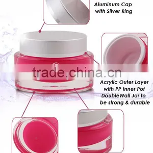 15ml 30ml 50ml Acrylic Clear Plastic Jar thumbnail-3