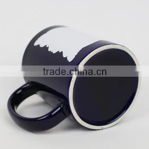 11oz Blue Luminous Mug With Irregular Edge thumbnail-2