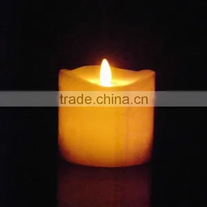 D80*H80mm Paraffin Pillar Electronic Swinging Christmas LED Candles Gifts thumbnail-3