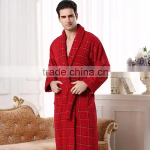 White Color Terry Cotton Toweling Night Gown,men Sleepwear , Men Bathrobe Hot Sale thumbnail-2