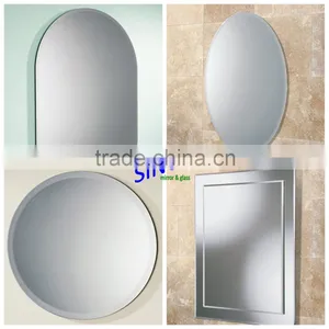 High Quality Double Coated Silver Mirror With Chamfered Edge for Decorative Wall Mirrors thumbnail-1
