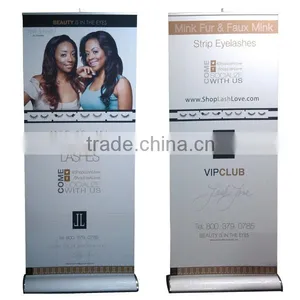 Double Side Roll up Banner Stand With Wide Base thumbnail-2
