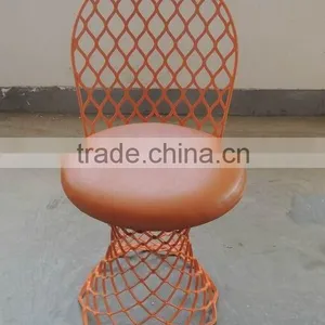 Wholesale Iron Metal Chair With Seat Cushion thumbnail-1