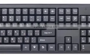 Factory Price 2.4g Black Wireless Mouse and Keyboard Combo thumbnail-1