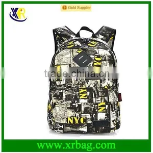 2015 Full Print Canvas School Bag Backpack for Girls thumbnail-2