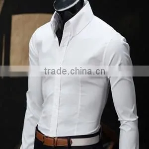2015 New Style Office Uniform Designs for Men's Wholesale Clothing no Minimum Order Mens Dress Shirt in Bulk thumbnail-2