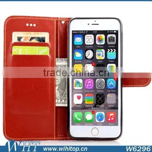 Magnetic Phone Case for IPhone 6 Plus 5.5", Folio Stand Leather Case for IPhone 6 Plus With Answer Calls Hole thumbnail-2