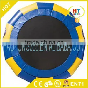 New Round Water Air Bouncer With Spring Structure Inflatable Water Trampoline for Sale thumbnail-1